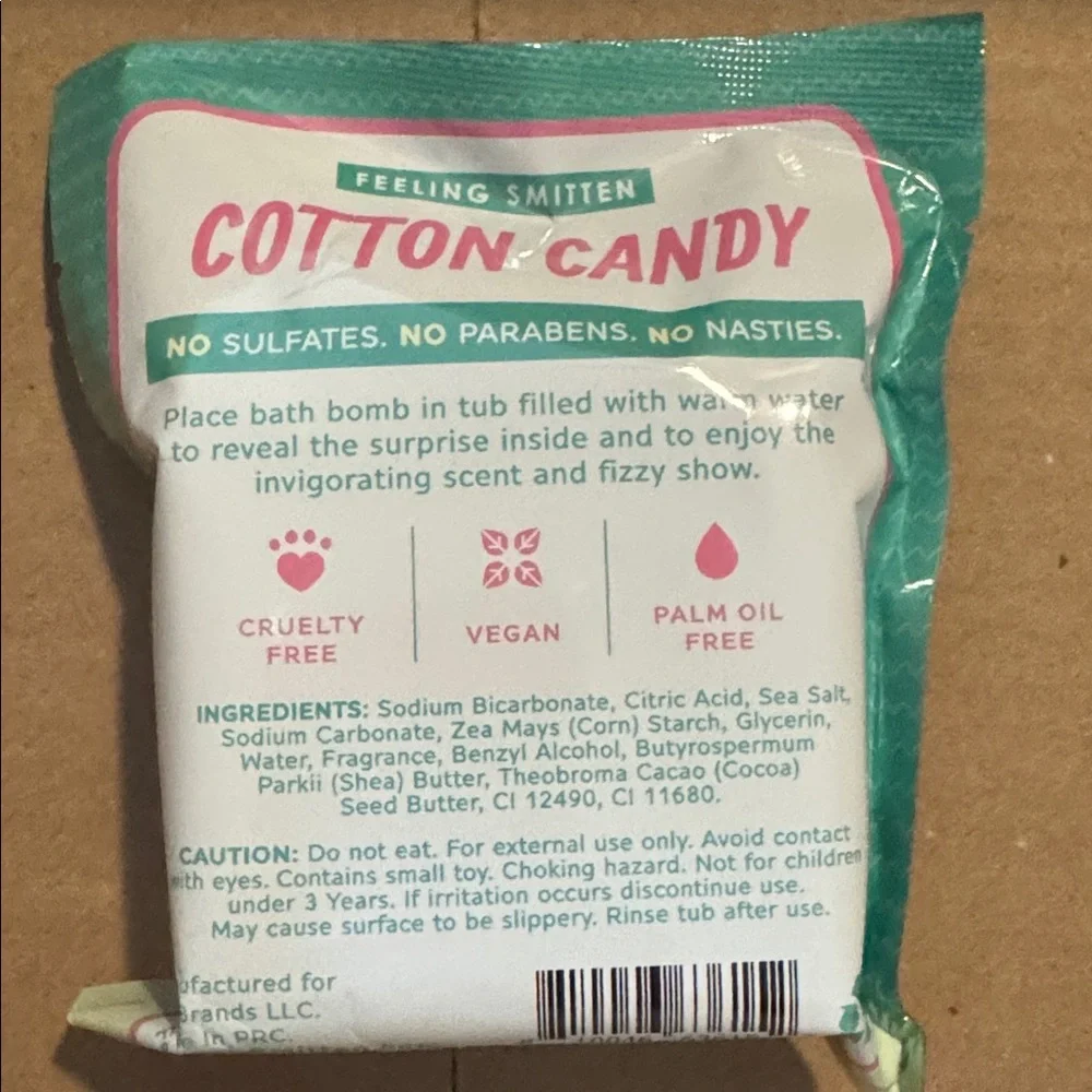Cotton Candy Surprise Bath Bomb - New in Package